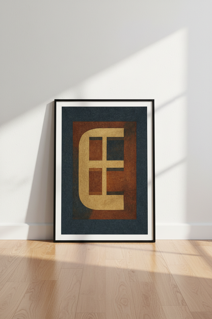 Abstract Geometric Wall Art Print