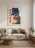 Japanese Woodblock Pine Tree Art | Serenity Garden Poster, Zen Decor, Ukiyo-e Print