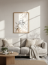 Time to Relax & Unwind Wall Art | Neutral Botanical Decor | Minimalist Poster Print