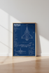 Dassault Rafale Blueprint Wall Art Print | Aviation Decor | Jet Fighter Poster | Man Cave | Gift for Pilots & Enthusiasts