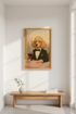 Retro Poodle Wall Art Print | Dining Room Decor | Mid Century Modern Framed Poster | Sophisticated Animal Art