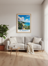 St Mawes Cornwall Travel Poster | Coastal Seaside Art, Nautical Wall Decor