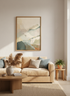 Abstract Mountain Art Print | Earth Tone Landscape, Nature Wall Decor