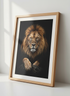 Majestic Lion Wall Art Print | Living Room Decor | Safari Animal Poster | Wildlife Photography | Lion King Art | African Landscape
