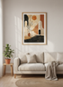 Abstract Mediterranean Architecture Wall Art | Boho Terracotta Poster, Living Room Print