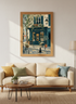 French Cafe Paris Wall Art Print | Kitchen Street Scene Decor | Aesthetic Poster