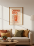 Campari Soda Aperitivo Print | Retro Kitchen Decor | Bar Cart Wall Art