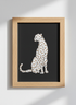 Minimalist Cheetah Wall Art Print | Modern Safari Decor | Abstract Animal Poster | Tribal Cat Wall Decor | Digital Download