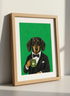 Dachshund Tuxedo Wall Art Print | Pet Portrait Decor | Dog Lover Poster | Funny Animal Print | Office Decor | Gift for Pet Owner