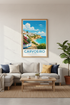 Carvoeiro Portugal Wall Art | Coastal Algarve Travel Poster | Mediterranean Home Decor