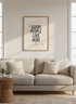 Good People Live Here Print | Boho Home Decor, Positive Quote Wall Art