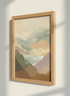 Abstract Mountain Layering Wall Art Print | Boho Living Room Decor | Modern Minimalist Landscape Poster