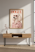 Humorous Dog Vogue Wall Art Print | Pet Owner Gift | Preppy Decor | Quirky Dogue Poster | Dog Art Canvas | Poodle Art