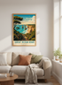 Great Ocean Road Australia Poster | Vintage Coastal Wall Art, Twelve Apostles Print