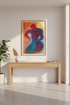 Abstract Figurative Frame Art | Energetic Wall Decor | Modern Home Aesthetics | Ready to Hang Love Couple Poster