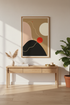 Abstract Shapes Wall Art Print | Mid Century Modern Wall Decor | Minimalist Framed Poster | Aesthetic Room Art