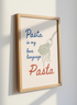 Pasta Love Language Wall Art Print | Kitchen Dining Room Decor | Foodie Aesthetic Poster | Italian Noodle Art Gift