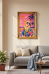 tropical dog poster | Vibrant Pop Art, Beach Living Room