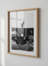 Monochrome Lifestyle Wall Art Print | Relaxing Vinyl Record Poster | Black and White Room Decor | Aesthetic Music Lover Gift