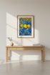 Vibrant Lemon Still Life Framed Wall Art | Kitchen Decor | Mediterranean Aesthetic Framed Poster Print