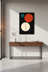 Minimalist Abstract Circles Wall Art Print | Mid-Century Modern Living Room Decor | Geometric Aesthetic Poster