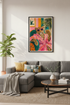Leopard Wall Art | Colorful Pop Print, Living Room Decor