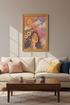 boho celestial print | Sun Moon Floral, Bedroom Decor