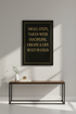Minimalist Motivational Wall Art Print | Office Decor | Gold Quote Poster | Entrepreneur Gift | Inspirational Success Wall Art