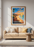Cable Beach Australia Wall Art | Sunset Coastal Decor | Tropical Travel Poster