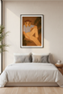 Boho Woman Portrait Wall Art Print | Mid-Century Modern Living Room Decor | Minimalist Framed Art Poster