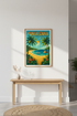 Retro Travel Punta Cana Wall Art Print | Boho Beach House Decor | Tropical Vacation Poster | Digital Download Available