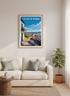 Caldas da Rainha Portugal Travel Poster | Vintage Sunny European Landscape Print