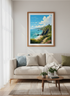 Coastal Landscape Wall Art | Mussenden Temple Northern Ireland, Blue Beach Poster