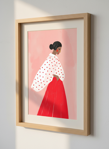 Minimalist Fashion Woman Wall Art Print | Modern Bedroom Decor | Bohemian Abstract Poster | Digital Download Available