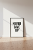 Minimalist Motivational Wall Art Print | Black and White Office Decor | Gym Poster | Inspirational Quote Art | Empowerment Gift