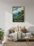 Binevenagh Northern Ireland Travel Poster | Coastal Landscape, Nature Wall Decor