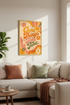 retro poster print | 70s typography, living room decor