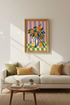 citrus wall print | Modern Striped Vase, Kitchen Decor
