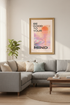 Mindful Art Print | Pastel Sunset, Bedroom Decor | Calming Poster