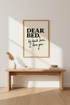 Humorous Typography Framed Wall Art | Bedroom Decor | Funny Quote Poster | Black & Beige Art Print | Ready To Hang