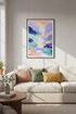 pastel landscape art | Abstract Hues, Bedroom Decor