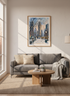 Flatiron Building NYC Watercolor | Winter New York City Wall Art, Manhattan Poster