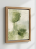 Abstract Olive Green Wall Art Print | Minimalist Living Room Decor | Organic Modern Aesthetic Poster | Neutral Abstract Painting