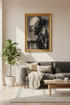 Urban Portrait Print | Monochrome Abstract, Living Room Decor