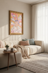celestial wall art | Pastel Retro Sun-Moon Bedroom Decor