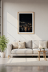 Airplane Airport Night Wall Art | Moody Industrial Decor, Pilot Gift Poster