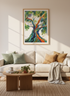 Rainbow Tree of Life Wall Art | Colorful Botanical Print | Modern Boho Decor