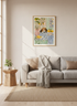 Beagle Lemon Kitchen Wall Art Print | Mediterranean Decor | Aesthetic Puppy Poster