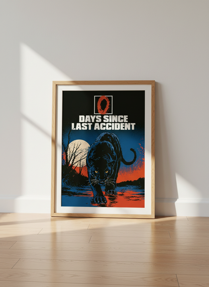 Panther Art Print | Retro Animal Lover Gift | Dark Academia Wall Art