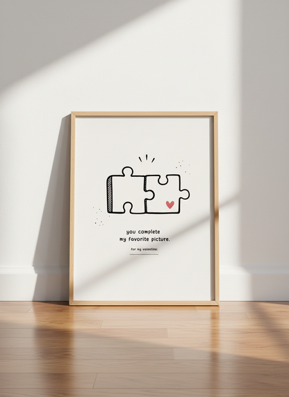 Puzzle Heart Wall Art | Valentine&